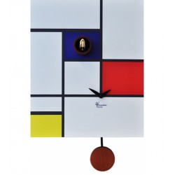 Orologio a Cucù Around Mondrian by Pirondini Italia