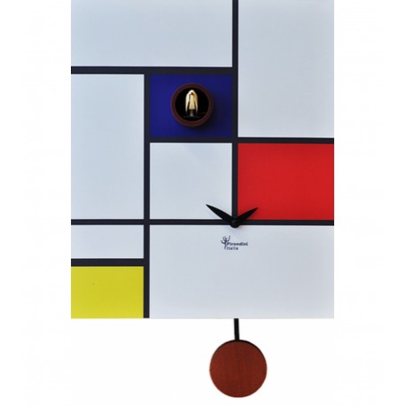 Orologio a Cucù Around Mondrian by Pirondini Italia